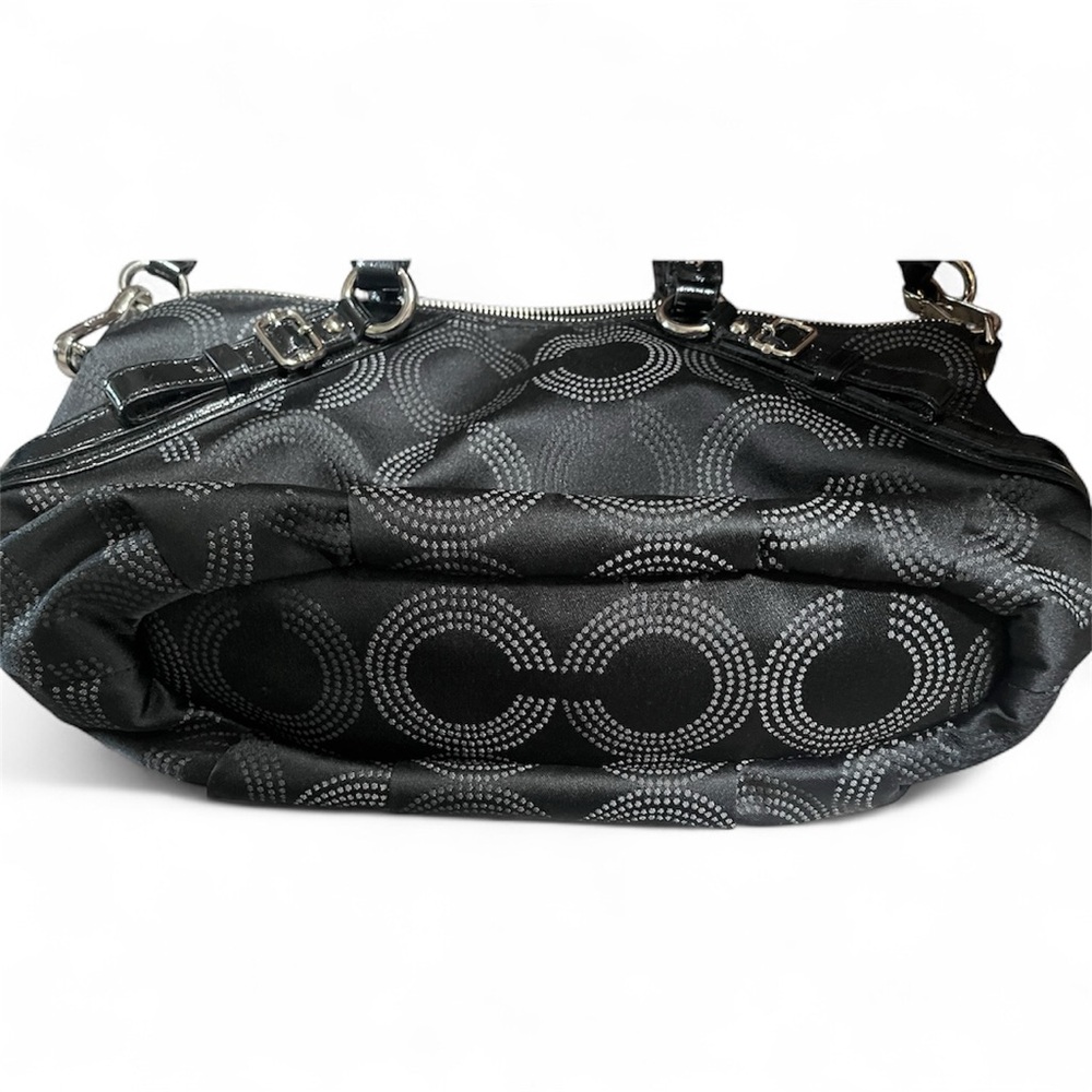 Coach Madison Sophia Dotted Op Art Satchel Bag - Picture 4 of 9
